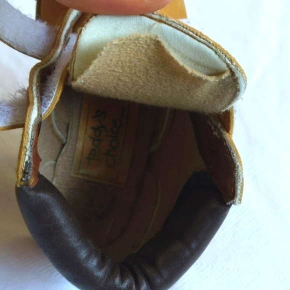 vintage 90s teddy's choice velcro closure "work" boots size 5 toddler boys - Picture 4 of 9